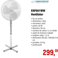 esperanza EHF001WW Ventilator 40cm