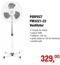 PERFECT FM3221-23 Ventilator 40W