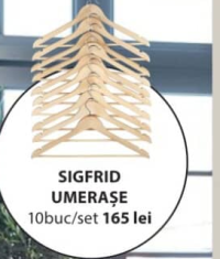 SIGFRID Umerașe 10 buc/set