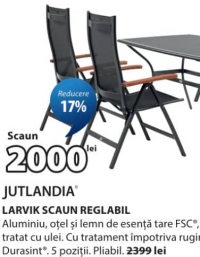 Jutlandia Larvik Scaun reglabil