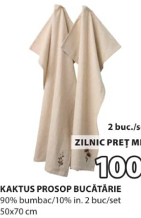 KAKTUS Prosop Bucătărie 2 buc/set 50x70 cm