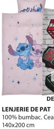 Stitch Lenjerie de pat 100% bumbac 140x200 cm