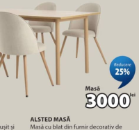 ALSTED MASĂ 90x160x75 cm