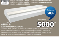 JYSK PLUS Wellpur Glomma GF30 Saltea spumă 160x200 cm