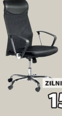 BILLUM SCAUN DE BIROU Imitație de piele și plasă 61x109-119x62 cm