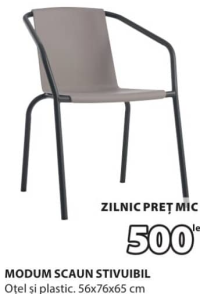 Modum Scaun stivuibil 56x76x65 cm