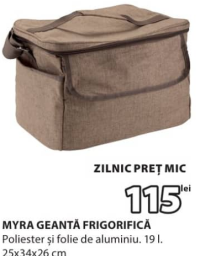 MYRA Geantă Frigorifică 19 l 25x34x26 cm