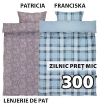 Patricia/Franciska Lenjerie de pat bumbac flanelat 140x200 cm