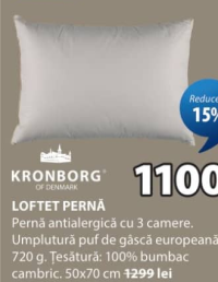 JYSK KRONBORG LOFTET Pernă 50x70 cm