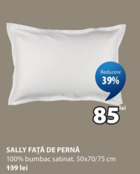 JYSK Sally Față de pernă 50x70/75 cm