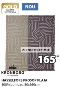 Kronborg Hasselfors Prosop plajă 100% bumbac 80x160 cm