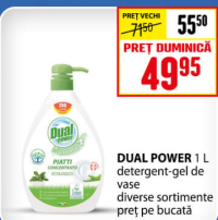 DUAL POWER 1 L detergent-gel de vase diverse sortimente
