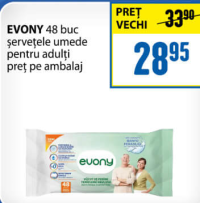 EVONY 48 buc șervețele umede pentru adulți