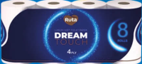 Ruta 8 role 4 straturi hârtie igienică