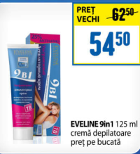 EVELINE 9in1 cremă depilatoare 125 ml