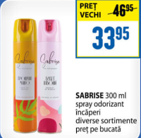 SABRISE 300 ml spray odorizant încăperi diverse sortimente