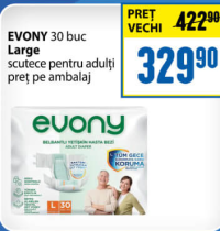 EVONY 30 buc Large scutece pentru adulți