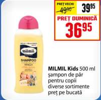 MILMIL Kids 500 ml șampon de păr pentru copii