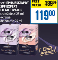 ЧЕРНЫЙ ЖЕМЧУГ SPF EXPERT LIFTACTIVATOR cremă de zi 25 ml + cremă de noapte 25 ml