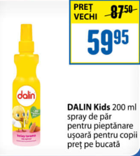 DALIN Kids 200 ml spray de păr pentru pieptănare ușoară