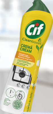 Cif Cleanboost Cream Lemon