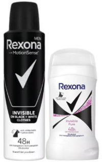 REXONA Men/Women deo spray 150 ml / deo stick 50 ml