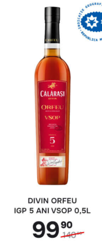 Călărași Divin Orfeu IGP 5 ani VSOP 0,5L