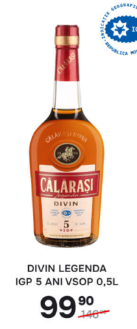 Călărași Divin Legenda IGP 5 ani VSOP 0,5L