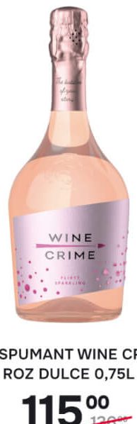 VIN SPUMANT WINE CRIME ROZ DULCE 0,75L