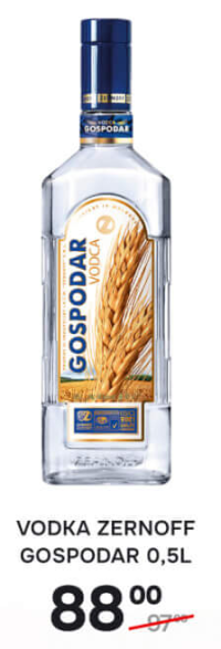 VODKA ZERNOFF GOSPODAR 0,5L