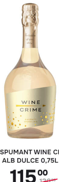 VIN SPUMANT WINE CRIME ALB DULCE 0,75L