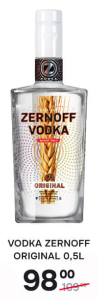 VODKA ZERNOFF ORIGINAL 0,5L