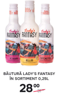 BĂUTURĂ LADY'S FANTASY ÎN SORTIMENT 0,25L