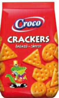CROCO Crackers Brânză Pizza Șuncă 100g