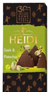 HEIDI Ciocolată 85% Cacao 75% Cacao Cu fistic 80g