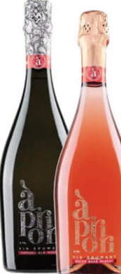Apriori Muscat Alb Demisec / Rosé Dulce Vin spumant 0.75L