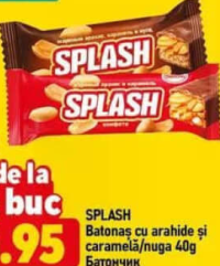 Splash Batonaș cu arahide și caramelă/nuga 40g