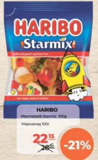 Haribo Marmeladă Starmix 100g
