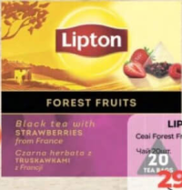 LIPTON Ceai Forest Fruit 20 plicuri