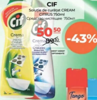 CIF Solutie de curatat CREAM Citrus 750ml