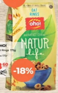 OHO! Mic dejun Oat Rings 175g
