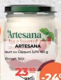 Artesana Iaurt cu Căpșuni 3.0% 160g