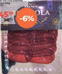 Globino Carne de vită crud-zvântată BRESAOLA 100g