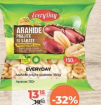 EVERYDAY Arahide prăjite și sărate 150g
