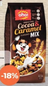 OHO! Mic dejun Caramel & Cocoa Mix 175g