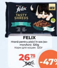 Felix Hrană pentru pisici în sos (somon/ton) 320g