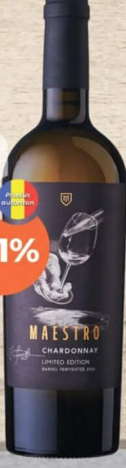 Maestro Vin Chardonnay 2019 alb sec 0.75l