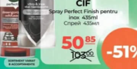 CIF Spray Perfect Finish pentru inox 435ml