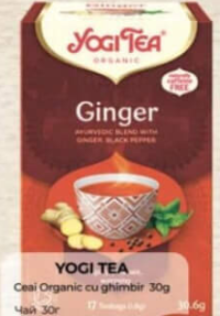 YOGI TEA Ceai Organic cu ghimbir 30g