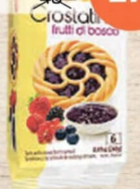 LAGO Biscuiți Crostatine Frutti di Bosco 6x40g
